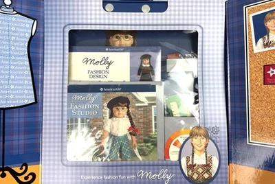 American Girl Molly Fashion Design Portfolio Paper Dolls New In Package - Image 1 of 4