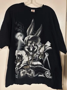 Vintage 2007 Looney Tunes Freeze Bugs Bunny Hip Hop Grafik T-Shirt 2XL - Bild 1 von 3