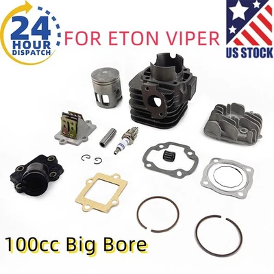 FOR ETON VIPER 90 90R TXL-90 DXL-90 AXL-90 100CC BBK Cylinder Engine Rebuild Kit - Image 1 of 4