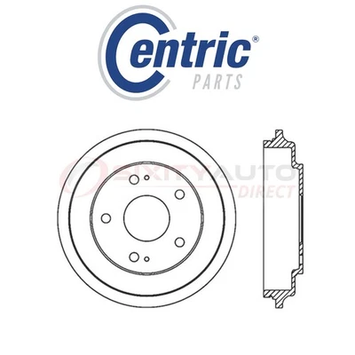 Centric Brake Drum for 2006-2015 Honda Civic 1.5L 1.8L L4 - Braking Stopping mm Foto 1 de 4
