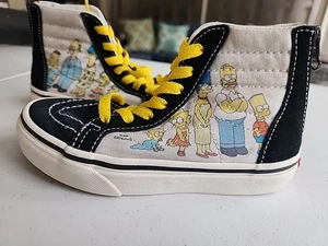 Vans SK8-Hi The Simpsons Family Portrait Shoes Size 13 Kids - Picture 1 of 7