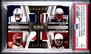 Parche de reliquia cuádruple 2009 Playoff National Treasures Moss Fitzgerald Wayne Ochocinco - Imagen 1 de 2
