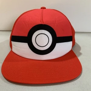 Official Pokemon Pokeball Youth Kids Snapback Baseball Hat NWT - Picture 1 of 8