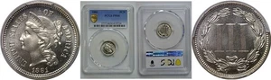 1881 Nickel Three Cent   PCGS PR-66 - Picture 1 of 3
