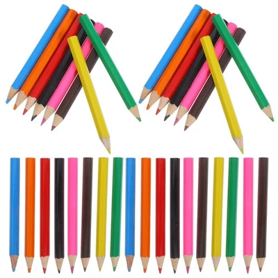  48pcs Mini Colored Pencils Short Colored Pencils Small Pencils Coloring Pencils - Image 1 of 4