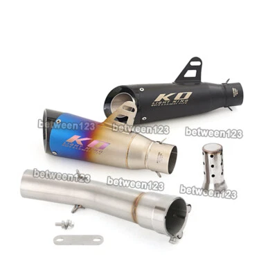 Motorcycle Exhaust System Muffler Tail Mid Link Pipe For Yamaha FZ1 2006-2015 - Image 1 of 4