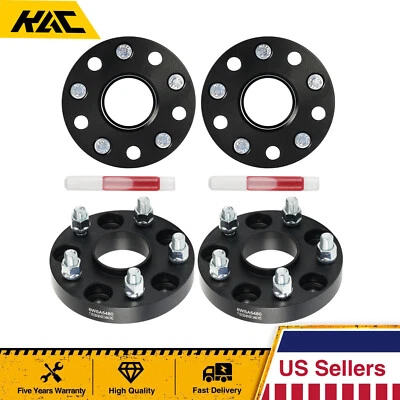 (4) 5x120 Hubcentric Wheel Spacers 1 inch 25mm M14x1.5 For Honda Pilot Ridgeline - Image 1 of 4