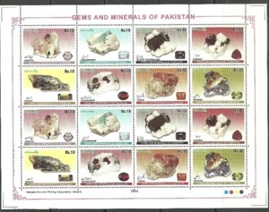 Pakistan, Gem stones, 2014,complete sheet - Picture 1 of 1