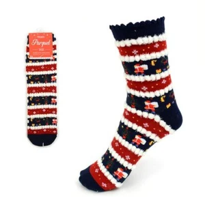 Women's Christmas Novelty Casual Socks 1PR One Size STOCKING STUFFER! - Picture 1 of 3