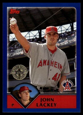 2003 Topps #596 John Lackey Home Team Advantage - Image 1 of 2