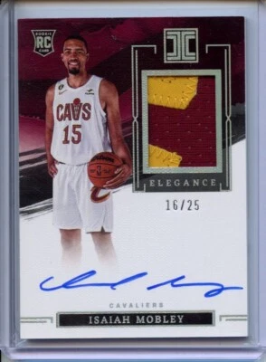 Elegance дебютант Джерси автографы #140 Исайя Мобли /25 (AU, MEM, RC) - Изображение 1 из 2