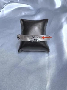 Alexis Bittar Clear Silver Tone Hinged Clamper Stmt. w/Blue & Lavender Crystals - Picture 1 of 6