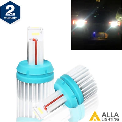 Alla Lighting 2400lm 3156 Error Free LED Back Up Reverse Light Backup Lamp,White - Image 1 of 4