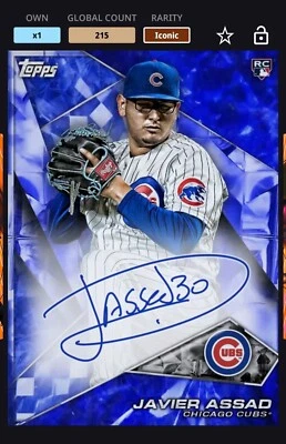 *DIGITAL * Topps Bunt Gemstones 2023 S2 Sapphire Signature Javier Assad ICONIC - Image 1 of 2