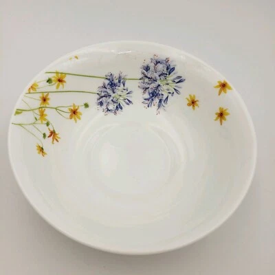 Gibson Ultra Home Vidrio Templado Redondo Violeta Floral Cuenco 6.5 X 2 Repuesto Foto 1 de 4