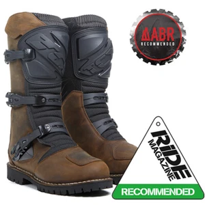 5% off TCX DRIFTER Waterproof BROWN Vintage Leather Adventure Motorbike Boot - Picture 1 of 2