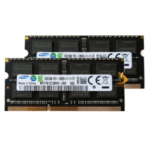 Samsung 2x 8GB 2RX8 DDR3 1600MHz PC3-12800 Model SODIMM Laptop RAM Memory 1.5V % - Picture 1 of 6
