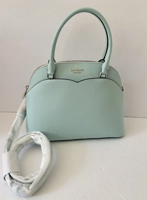 Kate Spade New York BLUE GLOW Medium Dome Satchel Purse Bag Saffiano Leather NWT - Image 1 of 4