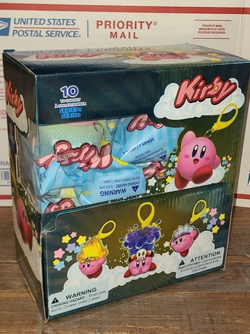 New! Box Display Of 12 Sealed Nintendo Kirby Series 2 Backpack Hangers Keychains Cover