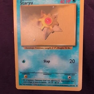Staryu 65/102 Regular Pokémon Card Base Set Unlimited Common WOTC - LP - Picture 1 of 2