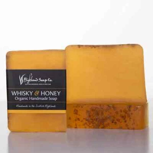 The Highland Soap Co Organic Whisky & Honey Handmade Glycerine Soap 150g - Picture 1 of 1