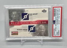 ❤️2003 Kobe Bryant Michael Jordan Upper Deck All Star Weekend Game Used SP PSA 9