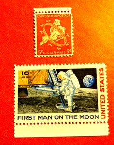 SCITT # C38 & C76 - SET OF TWO AIR MAIL STAMPS - UNUSED - VF / OG/ NH / /MINT - Picture 1 of 3