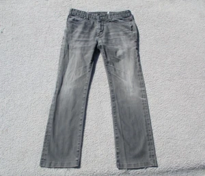 Guess Jeans 33x29 Lincoln Slim Straight Los Angeles Premium Denim grau Y2K Hose - Bild 1 von 21