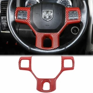 Steering Wheel Frame Trim Decor Cover Bezels for Dodge Ram 2010-2017 Accessories - Picture 1 of 7