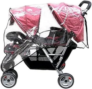 Weather Shield Double Popular Swivel Wheel Stroller Universal Baby Rain Cover... - Picture 1 of 12