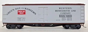 Accurail HO Scale 40' Wood Reefer Green Bay & Western WRX9308 w/ Box - Picture 1 of 7