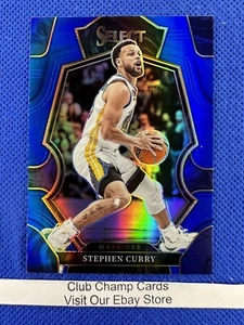 2022-23 #127 Stephen Curry Panini Select Premier Blue Prizm Warriors - Imagen 1 de 2