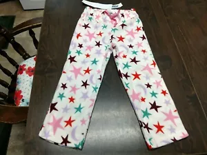 NWT Old Navy White With Stars Soft Fleece Sleep Pants Size Girl's XS 5 - Picture 1 of 2