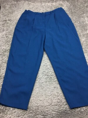 Karen Scott Dress Pants Woman Size 22W Blue Polyester Career Straight Leg - Image 1 of 4