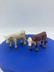 Little Busters Figuren Charolais Hereford Kalb Kuh Stier weiß braun - Bild 1 von 13