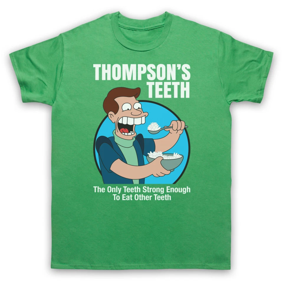 FUTURE CARTOON THOMPSON'S TEETH UNOFFICIAL LEILA FRY MENS & WOMENS T-SHIRT - Image 1 of 1