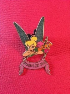 RARE LE 500 Disney Imagineering pin WDI Mother's Day Tinker Bell Flowers Dangle - Picture 1 of 3
