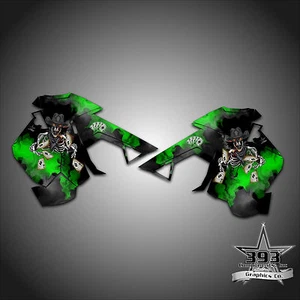 2015-2019 POLARIS AXYS Side Panel Decal Sticker Wrap Graphics Outlaw Green - Picture 1 of 1