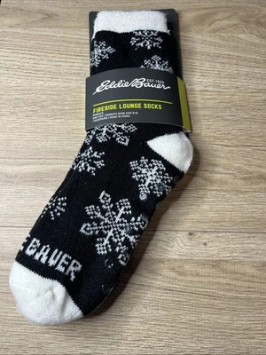Eddie Bauer Mujer Fireside Salón Calcetines Copos de Nieve Zapato Talla 5-10 Nuevo con Etiquetas Foto 1 de 4