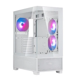 Silverstone SST-LD05-W-ARGB (White) Lucid 05 Exquisite ATX Chassis 270° View - Picture 1 of 5