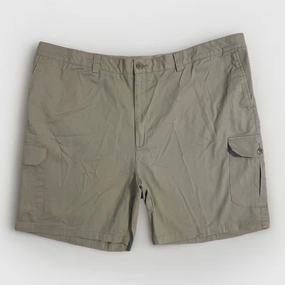 Bermuda Harbor Bay DXL grande e alta carga 48R cáqui conforto contínuo cintura nova - Imagem 1 de 4