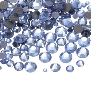 Gemas de cristal de diamantes de imitación Hotfix de 1036 piezas (juego SS6-SS30, azul claro) - Imagen 1 de 6
