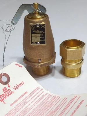 Apollo 13-211 Valve 3/4 inch, 15 psi, 475 lbs Bronze Body - Image 1 of 4