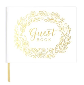 Libro de visitas Bloom Daily Planners, dorado floral - Imagen 1 de 19