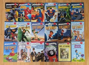 I Can Read Level 2 Batman Superman Flat Stanley Lot of 18 Classroom Homeschool - Picture 1 of 2