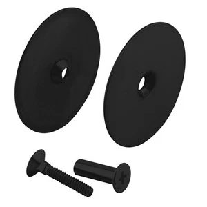 Prime-Line U 11453 Steel Door Hole Cover Plate, Matte Black (Single Pack) - Picture 1 of 3