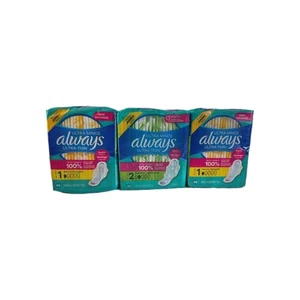 Always Ultra Thin Pads Set 3 Packs – 134 Count – New Sealed  - Picture 1 of 5