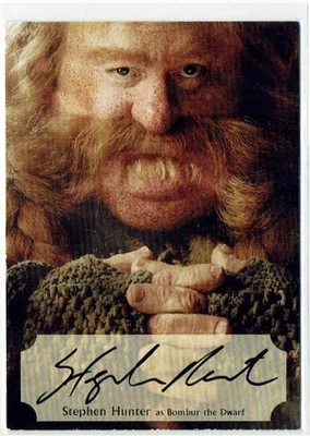 The Hobbit The Desolation of Smaug Autograph SH-P Stephen Hunter Bombur #60/75 - Image 1 of 4