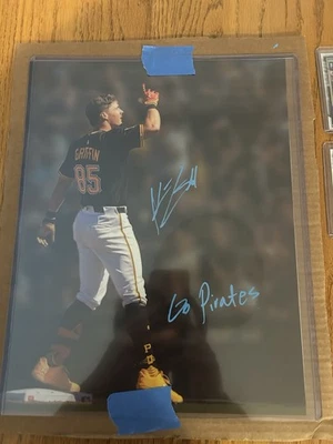 Konnor Griffin Signed 11x14 Photo Auto Pirates Prospect Inscription EXACT PROOF - Image 1 of 2