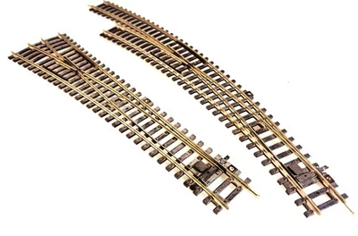 (9714) PIKO 1:87 H0 2 A-Gleis Weichen links 1x 55220+1x Bogen 55227 - Bild 1 von 2
